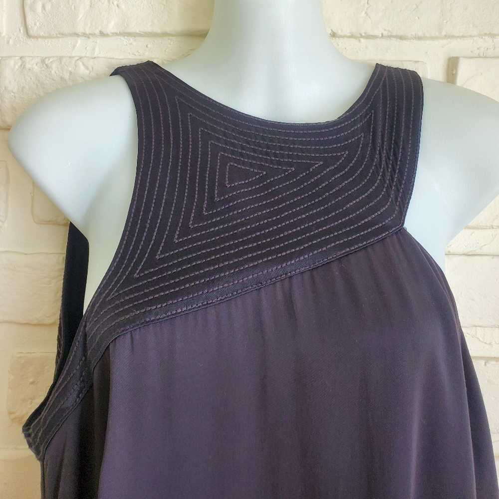 NWT Anthropologie Black Cutout Halter Mix Up Mini Dress Cocktail Asymmetrical - Picture 4 of 16
